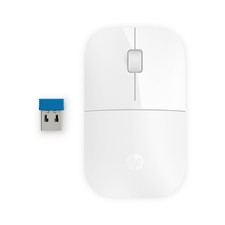 HP Z3700 Wireless Mouse, White, Slim, Multi-OS & Device Compatibility, 2.4 GHZ C