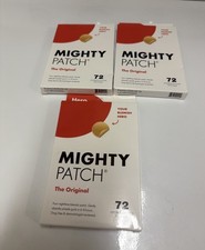 3 PK MIGHTY PATCH Hero Cosmetics Original, 3Pk of 72 Pimple Patches 216CT Exp 28