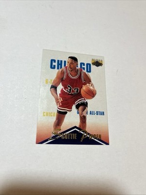SCOTTIE PIPPEN, 1996 CLASSIC CLEAR ASSETS ACETATE CARD #3