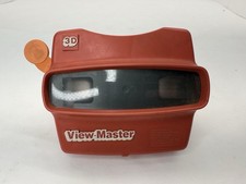 Vintage View Master 3D Viewer Red Classic Toy Slide Viewer Orange Handle USA
