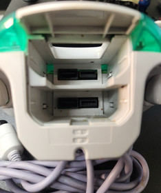 OEM Sega Dreamcast Clear Green Controller HKT-7700 Authentic Tested & Works!