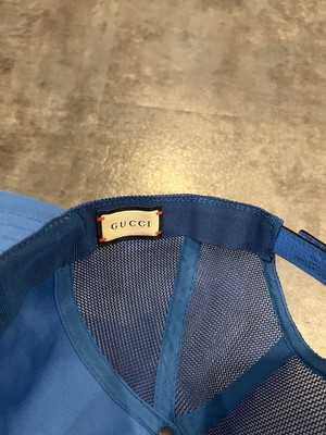 イトママさん専用GUCCI青いロゴ入りベースボールキャップ s-l400.jpg