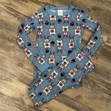 Hanna Andersson Pajama Set Size 6/7 120 cm Holiday Bears 2 Pc Organic Cotton SEE