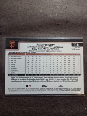 2025 Topps Chrome 116 Ray Wave Refractor | eBay