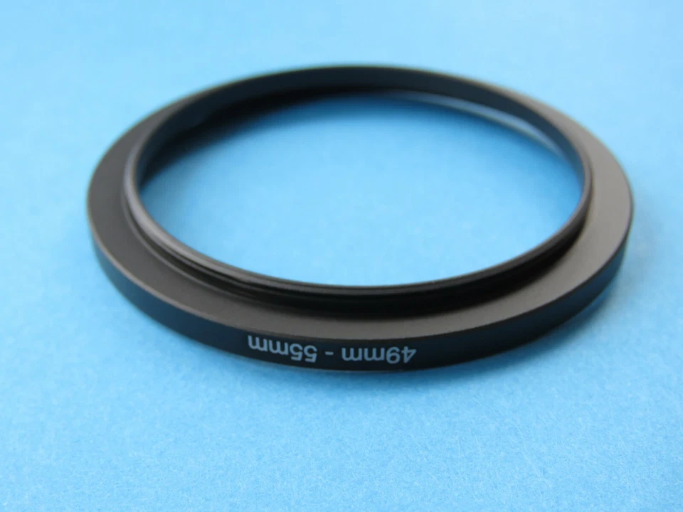 49mm to 55mm Step Up Step-Up Ring Camera Lens Filter Adapter Ring 49mm-55mm - Image 2 of 2