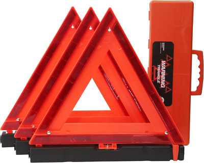 Safety Triangles DOT Approved, Standard Warning Triangles Enmergency Reflector, 