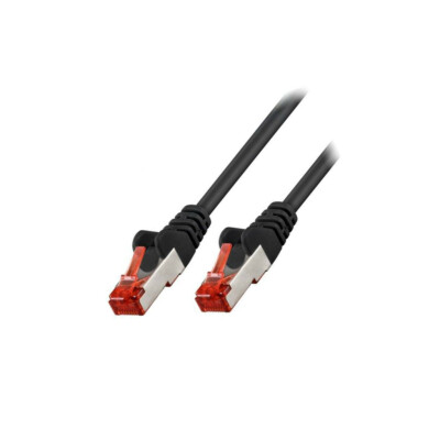 95458 Patch cord S/FTP 6 Line CCA PVC schwarz 0,25m 27AWG Goobay