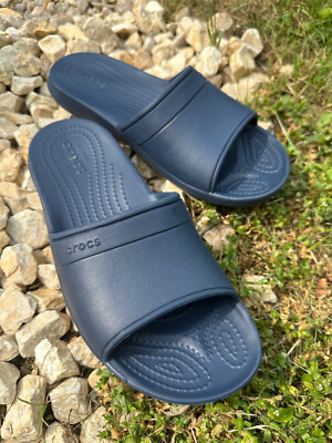 Crocs Pantoletten Badelatschen Classic Slide M4/W6 36/37 Blau /B