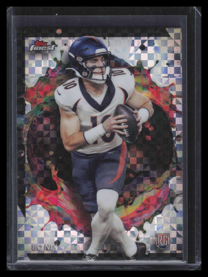 2024 Finest Checkerboard Refractor 249 Bo Nix Rookie Rare