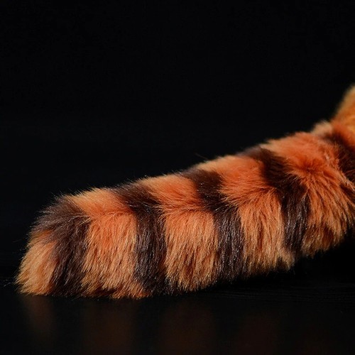 Simulation Red Panda Stuffed Plush Toy Cute Lifelike Soft Kawaii Animal Doll - Picture 8 of 8