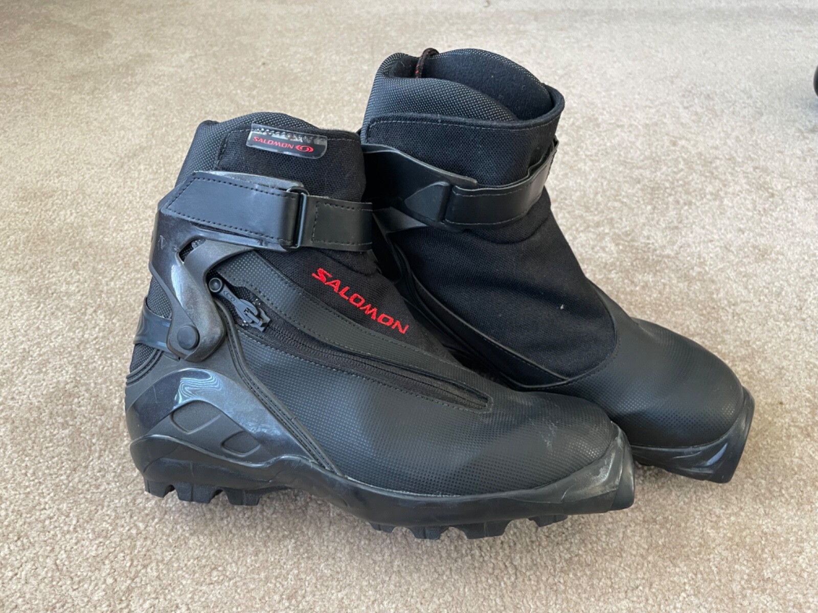 Scarponi da sci di fondo SALOMON uomo NORDIC neri POWER STRAP taglia 9 5