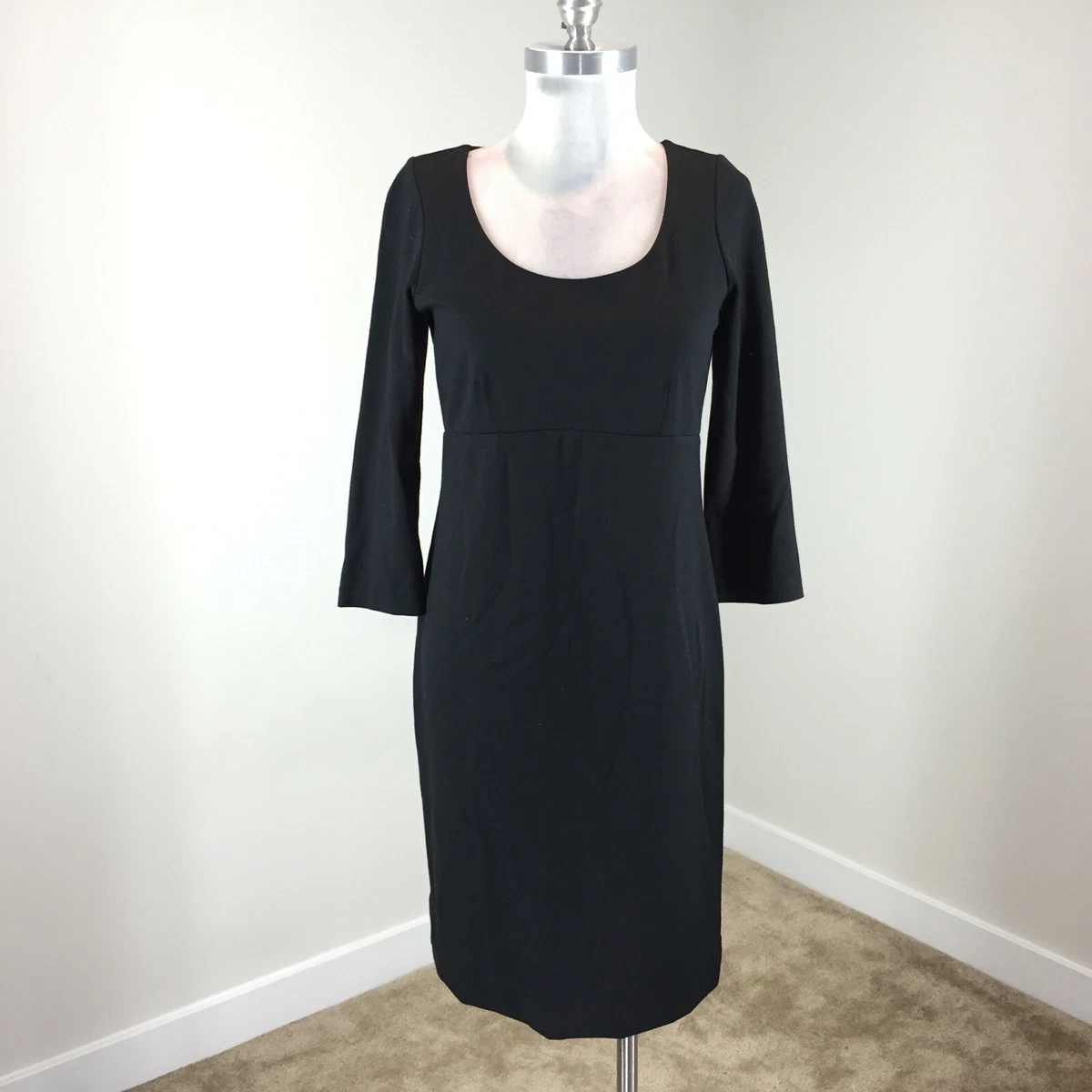 Black ponte knit clearance dress