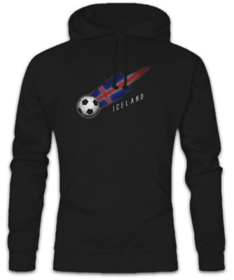 Iceland Football Comet I Hoodie Kapuzenpullover Flagge Fußball Island Fahne