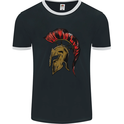 T-shirt Uomo Gildan 5000 Con Stampa Casco Spartano - Cotone Pesante, Taglio Comodo