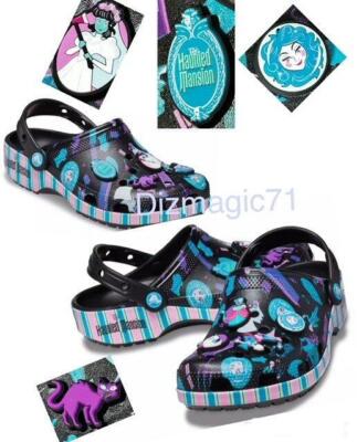 DISNEY 2020 HAUNTED MANSION LEOTA HATBOX GHOST GLITD CROCS MEN'S 11 NEW