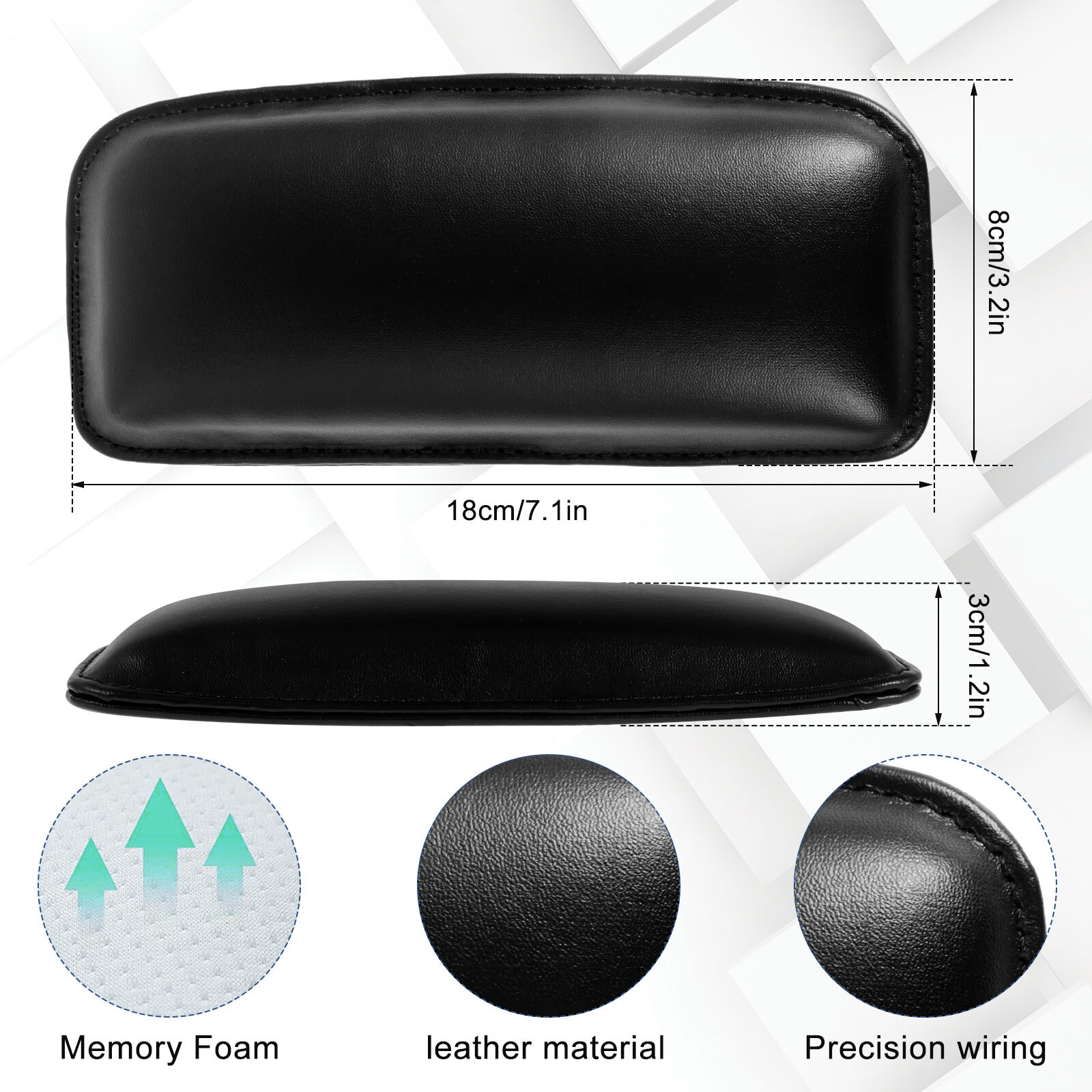 6Ps Car Knee Cushion Leather Center Console Knee Pad Vehicle Door Armrest Elbow eBay