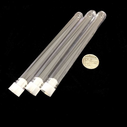 Plastic test tubes 150mm x 16mm for shots wedding favours tube with cap x 100 - Picture 2 of 5