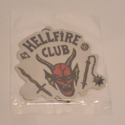 Stranger Things Hellfire Club Car Air Freshener Vanilla Scent 