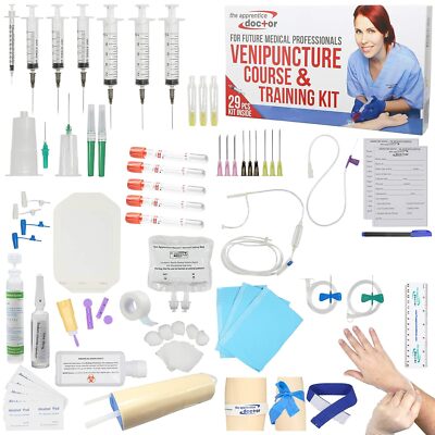 IV Practice Kit with Phlebotomy/Venipuncture How-to Guide Designed by Medical