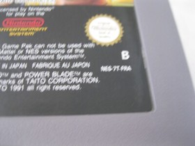 power blade authentique version originale nintendo nes fra