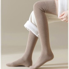 80cm Lady Knee High Socks Warm Faux Wool Over Kneeth Warm Socks Long Thick Socks
