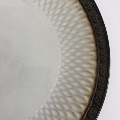 Gourmet Basics By Mikasa Sorrento Dinner Plates 11 1/8" Brown Stoneware Set of 6 - Picture 5 of 22