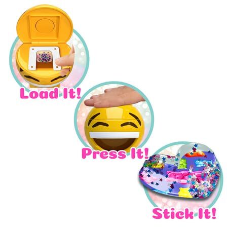 iLY DIY 3D Sticker Maker Bastelset mit Streuseln Glitzer und Edelsteinen für Alter 6 - Bild 3 von 9