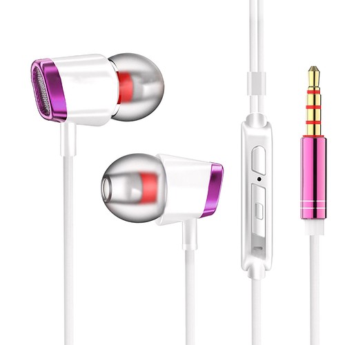 Ohrhörer In Ear Kopfhörer mit Mikrofon 3,5 mm kabelgebunden Ohrhörer für iOS und Android - Bild 3 von 22
