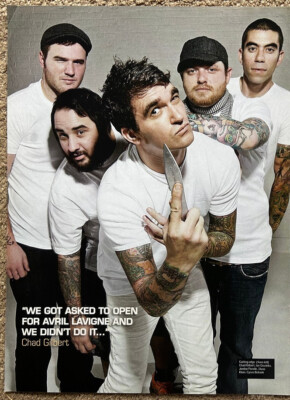 NEW FOUND GLORY ~ 2008 full page UK magazine poster