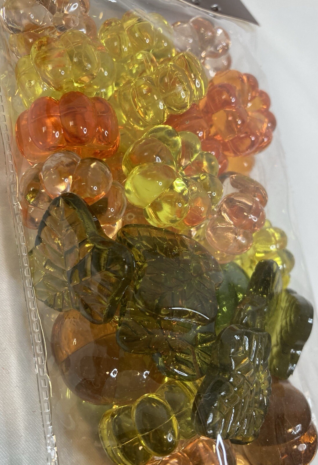 Autumn Fall Pumpkin Leaves Scatters And Fillers NWT 6.34 OZ