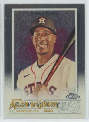2020 Topps Allen & Ginter Chrome Michael Brantley Houston Astros #241