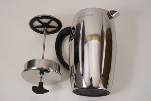 Starbucks Barista French Press Kaffeemaschine Edelstahl isoliert 32 oz 2003 - Bild 4 von 15