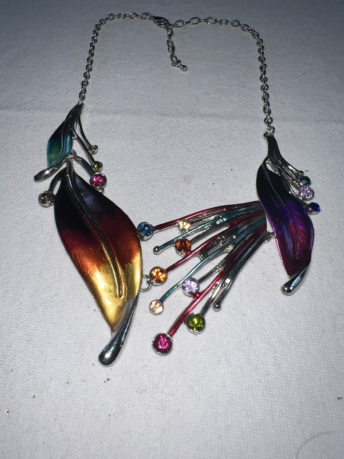 Wild Elegant Statement Necklace Multicoloured Bea… - image 1