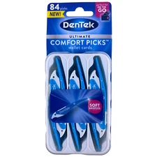 Dentek Ultimate Comfort Picks Wallet Cards 84 COUNT Soft Bristle Plaque Scraper