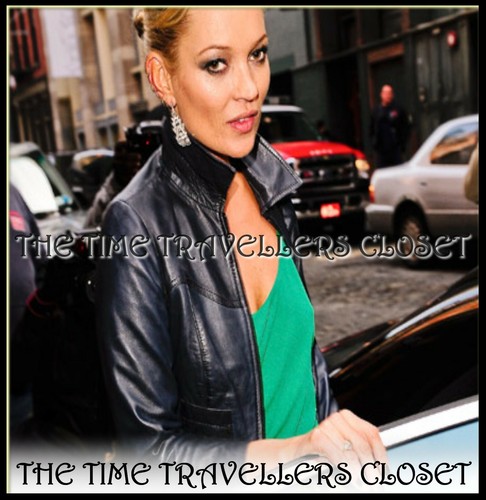 NEW KATE MOSS TOPSHOP MIDNIGHT BLUE CROP BUTTERSOFT LEATHER JACKET UK 10 FITS 8 - Picture 2 of 12