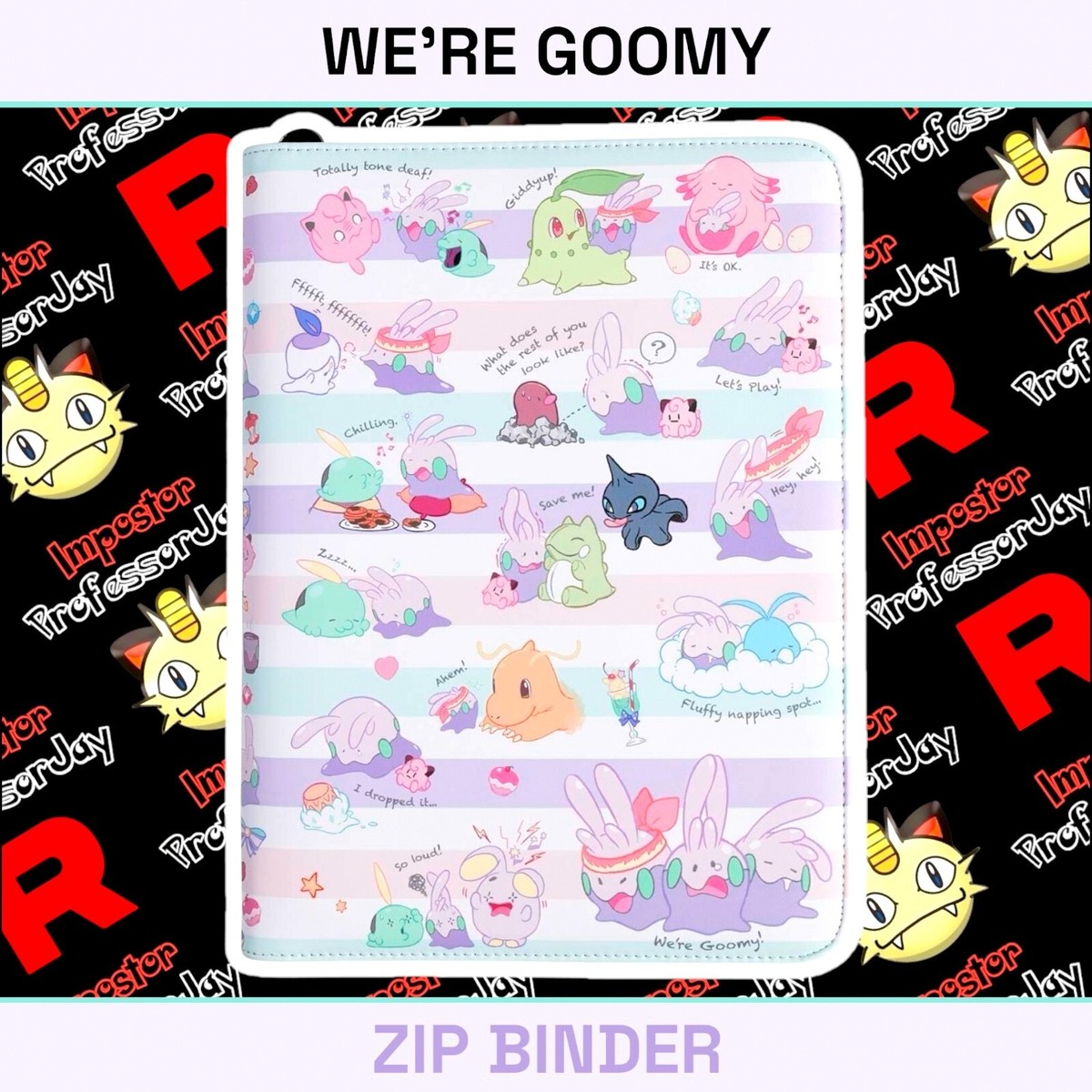 pokemon center card binder POKEMON CENTER 151 🔥 WE'RE GOOMY ZIP BINDER SEALED ALBUM CARD FOLDER  SLEEVES