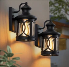 2-Pack Outdoor Wall Lights, Porch Lights, Waterproof Outdoor Wall ...