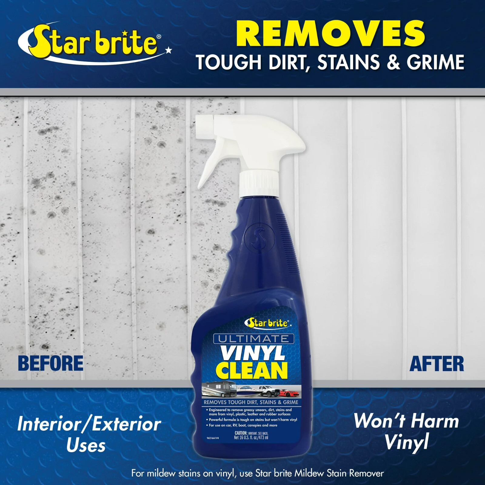 Star Brite ULTIMATE BOAT VINYL CLEANER REMOVES TOUGH DIRT STAINS GRIME