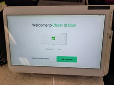 Clover C500 Station Wired Tabletop Point Of Sale System White READ UNIT ONLY