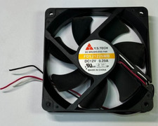 Lot of 7 YS TECH FD121225MB 12V 0.29A DC BRUSHLESS FAN 120 25MM 3 Pin
