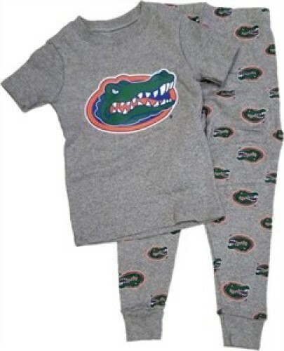 Florida Gators Boys 4-7 Grey Touchdown Sleepwear Set By Outerstuff