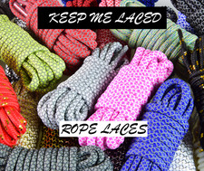 ROPE Premium Two Tone Multicolor COLORFUL SHOELACES Laces