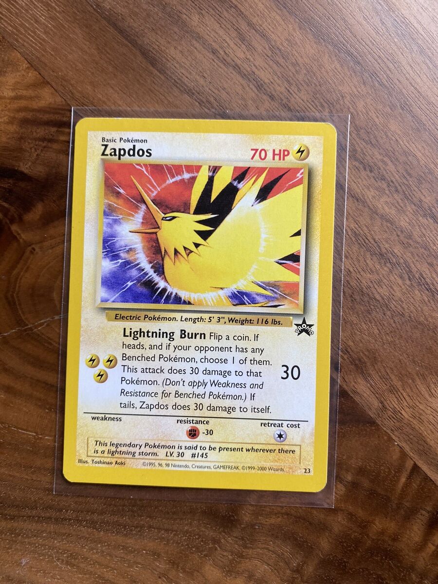 Zapdos #23 Promo Movie Black Star WOTC Pokemon Card NM-Mint Zapdos #23 Promo Movie Black Star WOTC Pokemon Card NM-Mint