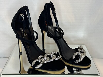 NEW Michael Kors Scarlett Pave Chain Link 4\