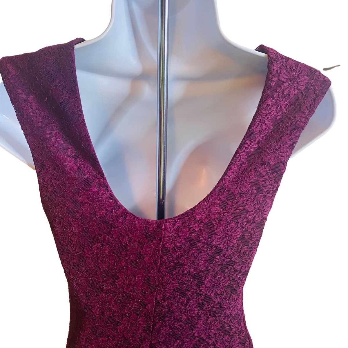 Forever 21 burgundy lace floral print dress size S | eBay Forever 21 burgundy lace floral print dress size S | eBay