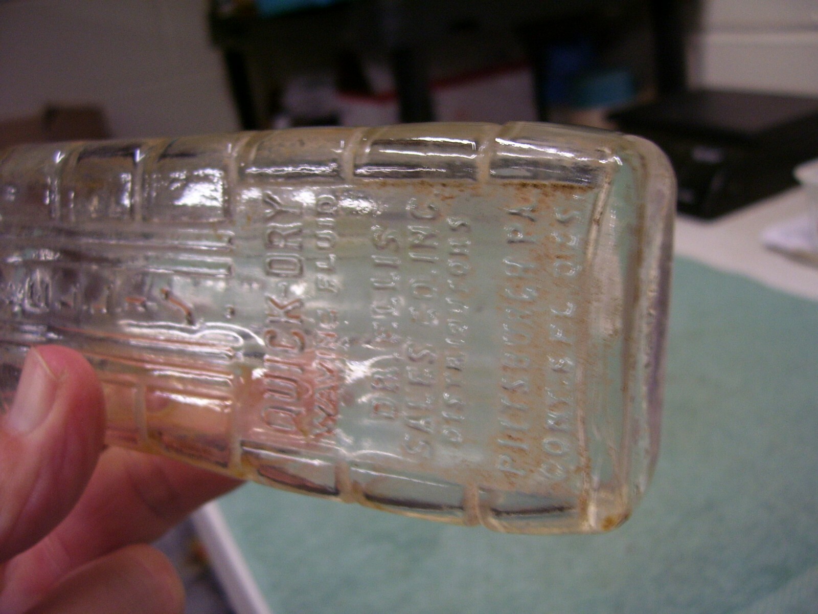 Vintage Glass Bottle DR ELLIS WAVE SET Special Quick Dry Waving Fluid for Hair