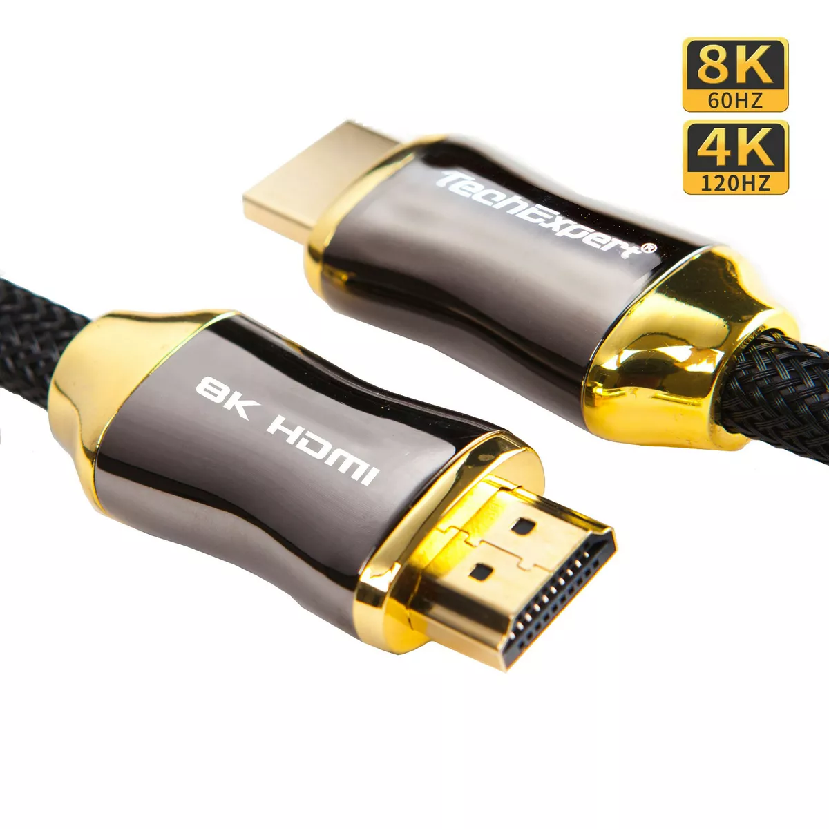 Cable HDMI 2.1 4K 120Hz 8K 3 mètres compatible HDR UHD ARC 48Gb