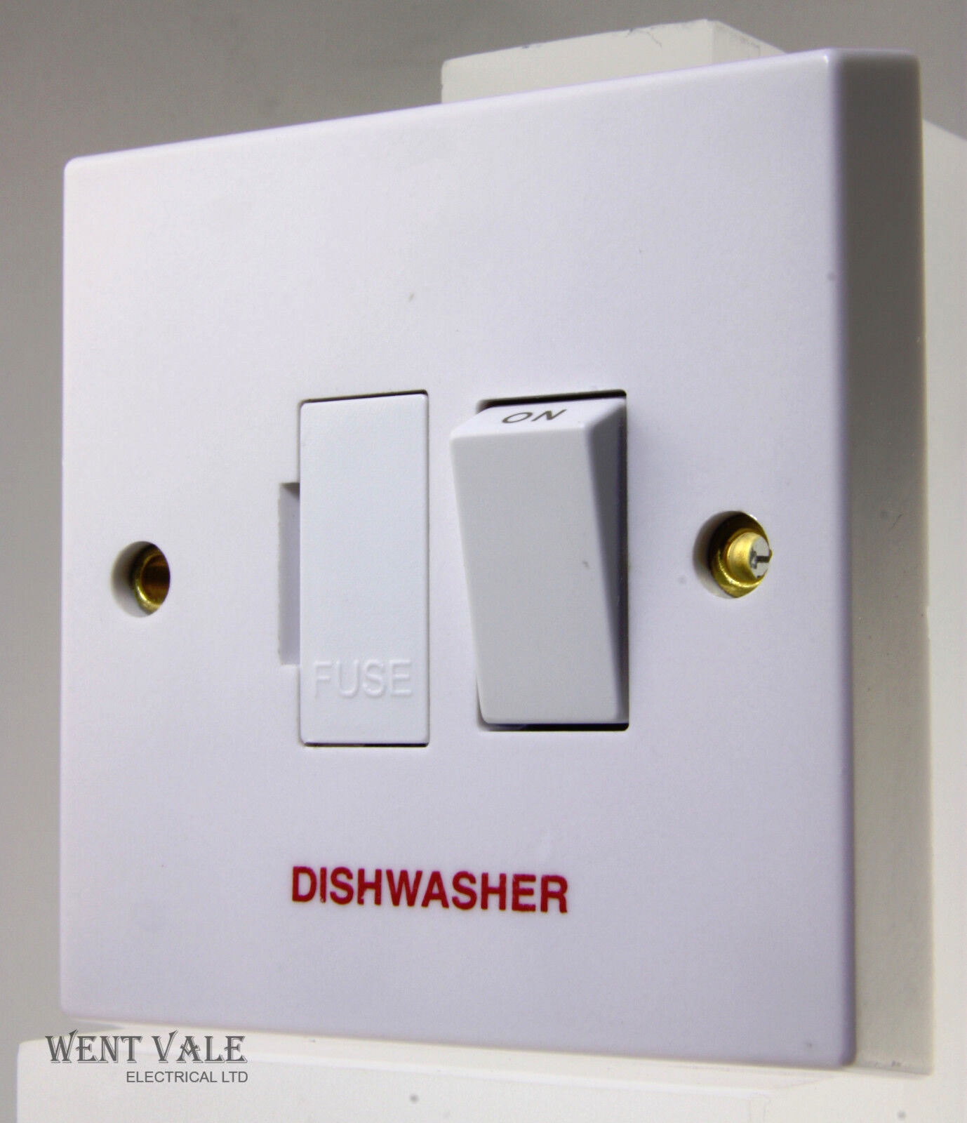 Volex - VX1080DW - 13a White Moulded Switched Fused Spur Marked ""Dishwasher""