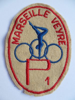 Ecusson Vintage Lycée Marseille Veyre - Sport Gymnastique, Insigne Authentique