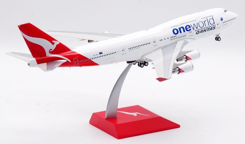 激レア Inflight 200 qantas B747-400 VH-OEE InFlight 1/200 IF744QA0523 Boeing 747-400 Qantas Oneworld VH-OEF